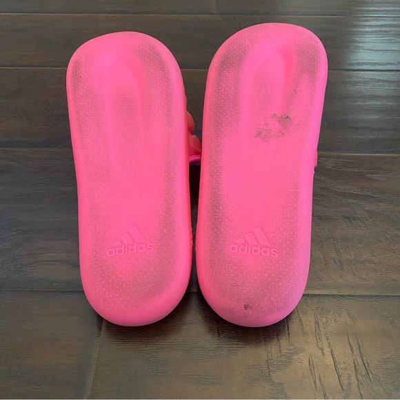 Adidas pink rubber slide sandals women’s sizes 8 - Picture 6 of 7